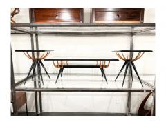 Giuseppe Scapinelli Rectangular Coffee Table in Hardwood Glass Giuseppe Scapinelli 1950s Brazil - 3511599