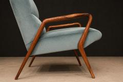 Giuseppe Scapinelli Scapinelli Armchairs Sculpted Cavi na Frames in Dusty Teal Velvet Upholstery - 4586253