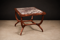 Giuseppe Scapinelli Sculptural Side Table in Caviuna Marble Giuseppe Scapinelli 1950s - 4594183
