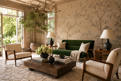 Giuseppe Scapinelli Sculptural Sofa in Solid Cavi na Deep Evergreen Italian Mohair Velvet - 4692718