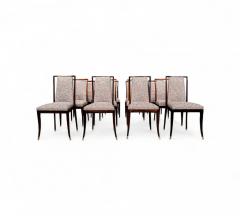 Giuseppe Scapinelli Set of 12 Dining Chairs in Rosewood Fabric Giuseppe Scapinelli Lot 352 366A - 4386612