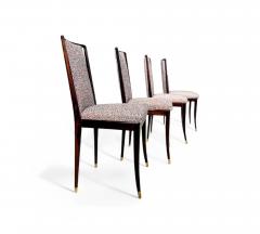 Giuseppe Scapinelli Set of 4 Dining Chairs in Rosewood Fabric Giuseppe Scapinelli Lot 352A - 4386600