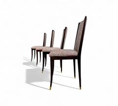 Giuseppe Scapinelli Set of 4 Dining Chairs in Rosewood Fabric Giuseppe Scapinelli Lot 352A - 4386602