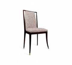 Giuseppe Scapinelli Set of 4 Dining Chairs in Rosewood Fabric Giuseppe Scapinelli Lot 352A - 4386605