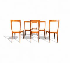 Giuseppe Scapinelli Set of 6 Dining Chairs in Caviuna Fabric Giuseppe Scapinelli 1950s - 4373379