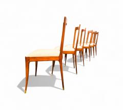 Giuseppe Scapinelli Set of 6 Dining Chairs in Caviuna Fabric Giuseppe Scapinelli 1950s - 4373380