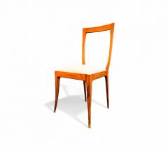 Giuseppe Scapinelli Set of 6 Dining Chairs in Caviuna Fabric Giuseppe Scapinelli 1950s - 4373386