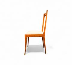 Giuseppe Scapinelli Set of 6 Dining Chairs in Caviuna Fabric Giuseppe Scapinelli 1950s - 4373388