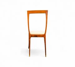 Giuseppe Scapinelli Set of 6 Dining Chairs in Caviuna Fabric Giuseppe Scapinelli 1950s - 4373389