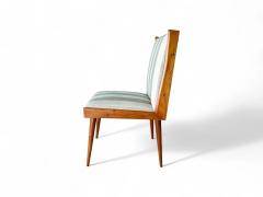 Giuseppe Scapinelli Set of 6 Dining Chairs in Caviuna wood Fabric Giuseppe Scapinelli 1950s - 4367505