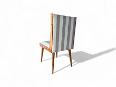 Giuseppe Scapinelli Set of 6 Dining Chairs in Caviuna wood Fabric Giuseppe Scapinelli 1950s - 4367508