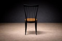 Giuseppe Scapinelli Set of 8 Dining Chairs in Hardwood Leather Giuseppe Scapinelli 1950s - 4550821