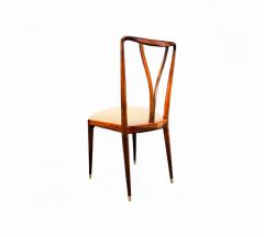 Giuseppe Scapinelli Set of 8 Dining Chairs in Rosewood Boucle Giuseppe Scapinelli 1950s - 4373411