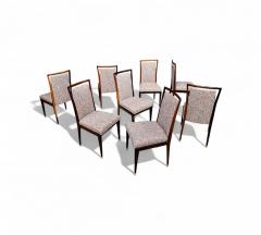 Giuseppe Scapinelli Set of 8 Dining Chairs in Rosewood Fabric Giuseppe Scapinelli Lot 366A - 4386624