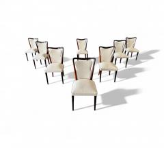 Giuseppe Scapinelli Set of Dining Chairs in Rosewood Fabric Giuseppe Scapinelli 1950s Lot 669 - 4386643