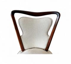 Giuseppe Scapinelli Set of Dining Chairs in Rosewood Fabric Giuseppe Scapinelli 1950s Lot 669 - 4386651