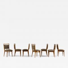 Giuseppe Scapinelli Set of Eight Dining Chairs in Solid Caviuna Wood Giuseppe Scapinelli - 3149821