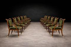 Giuseppe Scapinelli Set of Twelve Giuseppe Scapinelli Dining Armchairs in Cavi na - 4531144