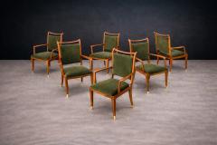 Giuseppe Scapinelli Set of Twelve Giuseppe Scapinelli Dining Armchairs in Cavi na - 4531145