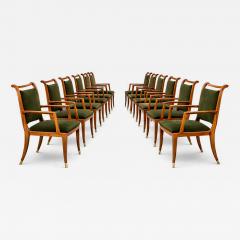 Giuseppe Scapinelli Set of Twelve Giuseppe Scapinelli Dining Armchairs in Cavi na - 4538932