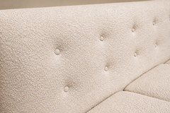 Giuseppe Scapinelli Sofa in Cavi na Wood and Off White Boucl by Giuseppe Scapinelli - 4692859