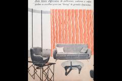 Giuseppe Scapinelli Sofa in Hardwood and Off White Boucl by Giuseppe Scapinelli Brazil 1950s - 4534946