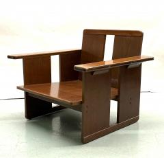 Giuseppe Terragni PAIR Italian Mid Century Rationalist Armchairs Sheepskin Coverings G Terragni - 4523369