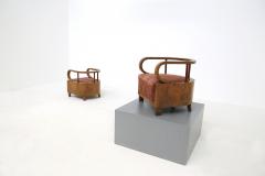Giuseppe Terragni Pair of Italian Art Dec Armchairs attributed to Giuseppe Terragni 1920s - 1535314