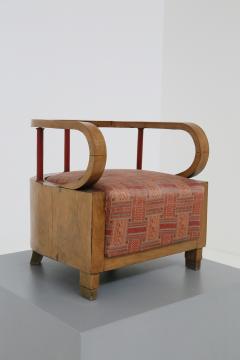 Giuseppe Terragni Pair of Italian Art Dec Armchairs attributed to Giuseppe Terragni 1920s - 1535322