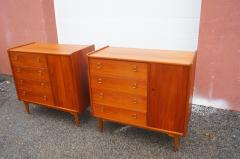 Gj vik M belfabriken Pair of Teak Chests of Drawers by Gj vik M belfabriken - 3268816