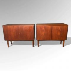 Gjovik Mobelfabriken Mid Century Modern Low Cabinets Teak Denmark 1950s - 3927989