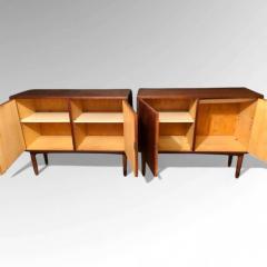 Gjovik Mobelfabriken Mid Century Modern Low Cabinets Teak Denmark 1950s - 3927997