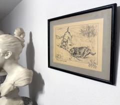 Gladys Emerson Cook Two Dogs Playing Scottish Terrier Woman Illustrator of the Golden Age Animalier - 4148009