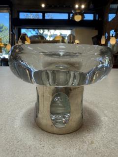 Glass Ashtray with Metal Clad Base - 4459187