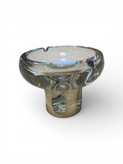 Glass Ashtray with Metal Clad Base - 4459315