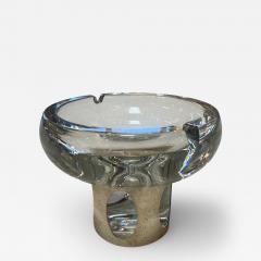 Glass Ashtray with Metal Clad Base - 4459316