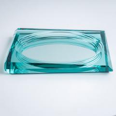 Glass Centerpiece in the style of Fontana Arte Italy 20th Century - 4416874