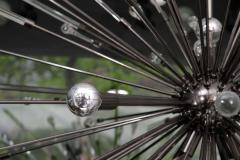 Glass Rod and Teardrop Sputnik Chandelier in Black Nickel - 3101239