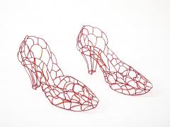 Glass Ruby Slippers by Tina Betz - 4360557