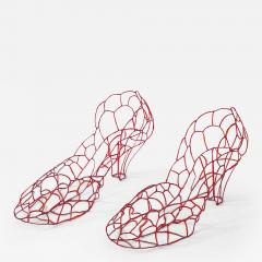 Glass Ruby Slippers by Tina Betz - 4361217