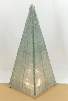 Glass Sculptural Pyramid Floor Light - 682290