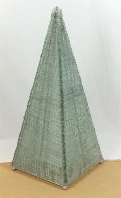 Glass Sculptural Pyramid Floor Light - 682301