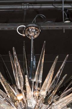 Glass Studio Murano Modernist Handblown Murano Glass Spiked Starburst Chandelier - 1580730