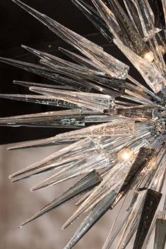 Glass Studio Murano Modernist Handblown Murano Glass Spiked Starburst Chandelier - 1580731