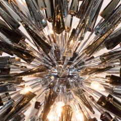 Glass Studio Murano Smoked Grey Handblown Murano Glass Spiked Starburst Chandelier - 1580746