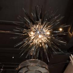 Glass Studio Murano Smoked Grey Handblown Murano Glass Spiked Starburst Chandelier - 1580748