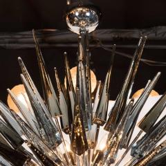 Glass Studio Murano Smoked Grey Handblown Murano Glass Spiked Starburst Chandelier - 1580750