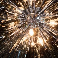 Glass Studio Murano Smoked Grey Handblown Murano Glass Spiked Starburst Chandelier - 1580753