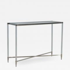 Glass Top Acrylic Console Table - 2002075