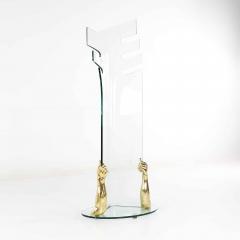 Glass and Brass Hands Coat Rack - 3695800